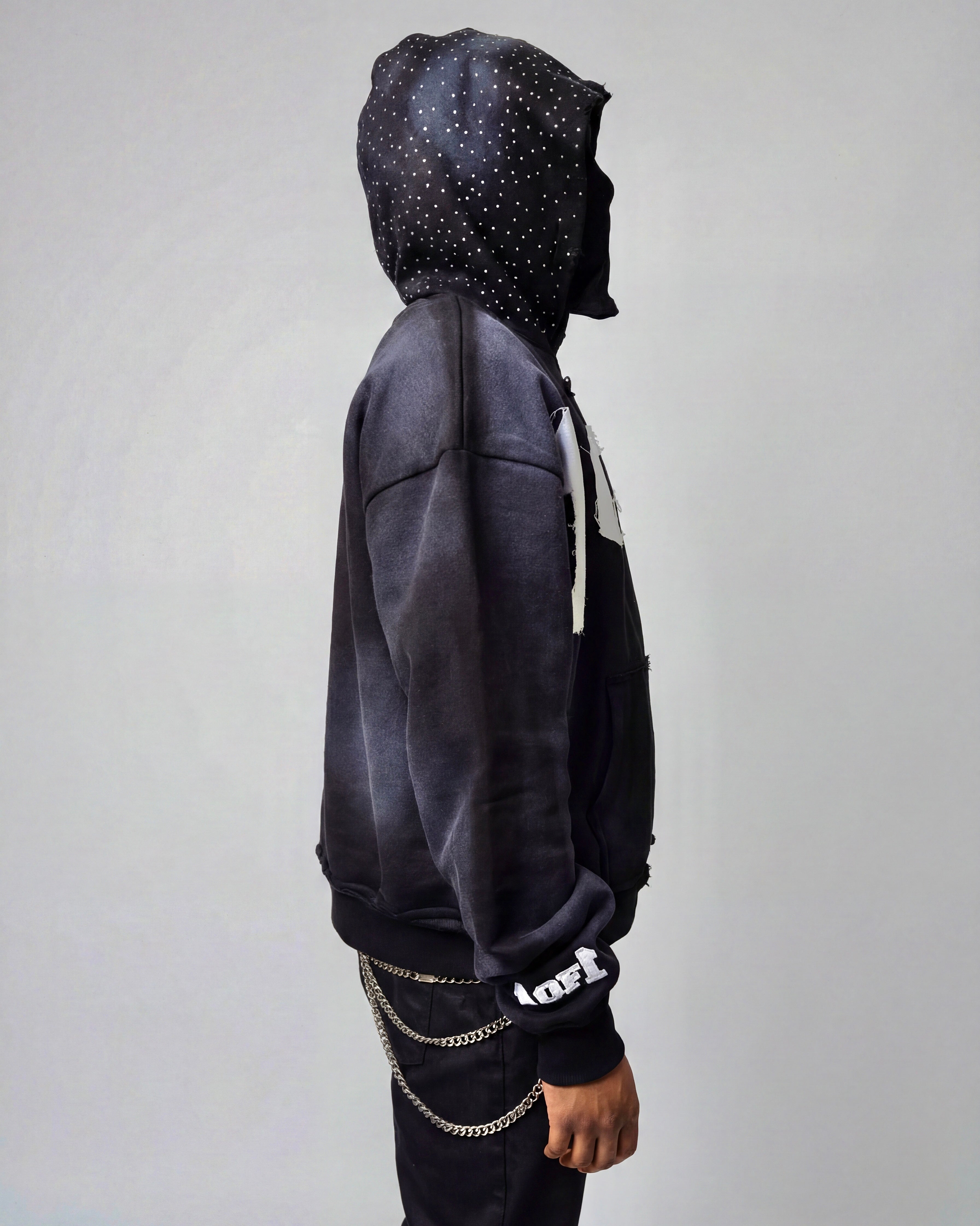 1of1 Rhinestone hoodie